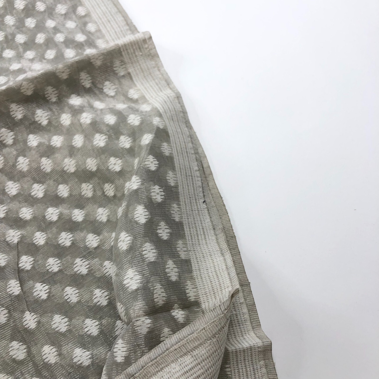 Dosa Blended Material Rectangular Scarf 78x35 Gra… - image 7