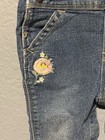 Baby Girl's OSHKOSH B'GOSH Vestbak Denim Floral Embroidered Overalls Size 12m — photo 3