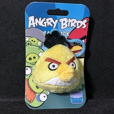 NWT Angry Birds 3 Yellow Bird Backpack Clip Plush Commonwealth