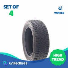 Set Of 4 Used 22555r18 Bridgestone Blizzak Ws90 Studless 98h - 9-9.532 Set Of 4 Used 22555r18 Bridgestone Blizzak Ws90 Studless 98h - 9-9.532