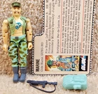 Complete Really Nice Vintage 1983 GI Joe Gung Ho v1.5 Swivel Arm With Filecard