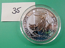 2018 1 oz Silver Britannia £2 Coin • Royal Mint BU • .999 Fine from Mint Tube