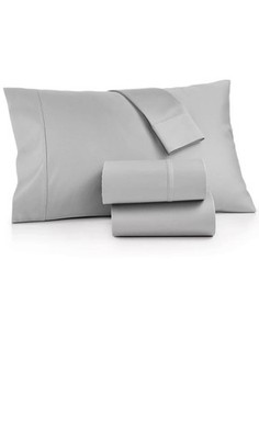 Bergen House 1000 Thread Count 100% Egyptian Cotton 4-Pc. Sheet Set, Queen -Gray