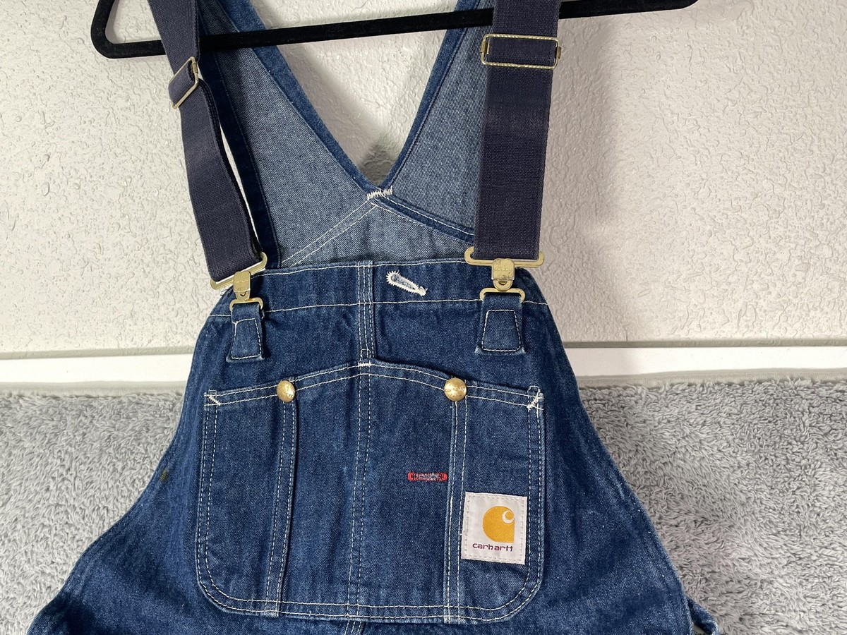 Carhartt R08 DNM オーバーオール 36×32 Carhartt Overalls Mens 36x32 Blue Denim Bib Workwear Utility R08