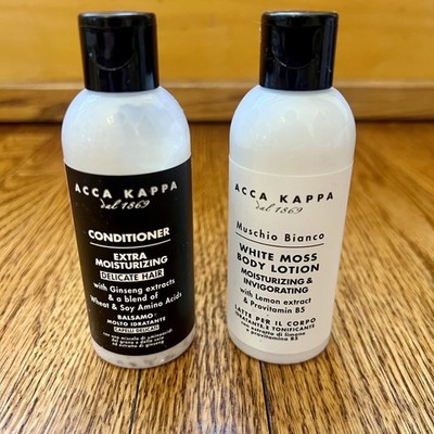 Acca Kappa del 1869 conditioner + Muschio Bianco Body Lotion 2.5 fl oz NIB