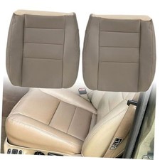 Driver and Passenger Side Bottom Lower Replacement Leather Seat Cover TAN 4H