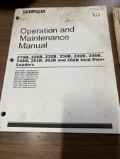 Caterpillar Operator And Maintainance Manual Skid Steer Loaders 216b - 268b