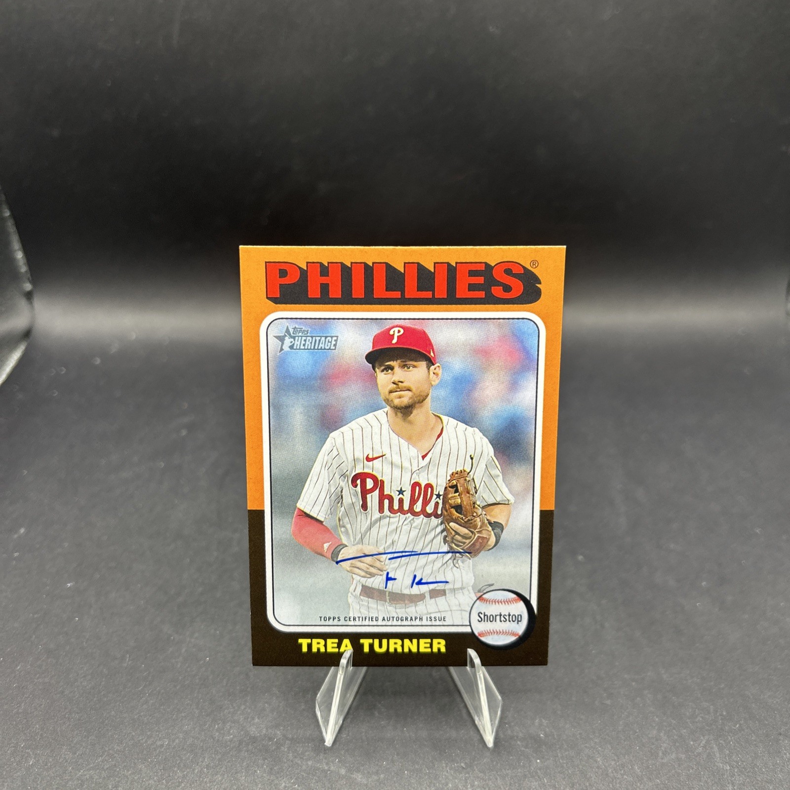 2024 Topps Heritage Trea Turner Real One Auto #ROA-TT Philadelphia Phillies