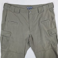 511 Tactical Pants Mens 38x32 Fits 38x30 Green Cargo Pockets Utility Rip Stop