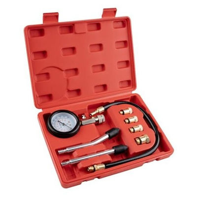 #ad #ad 8 pcs Compression Tester Kit Petrol Pressure Tester Range of 0 300 Psi Engine $22.03