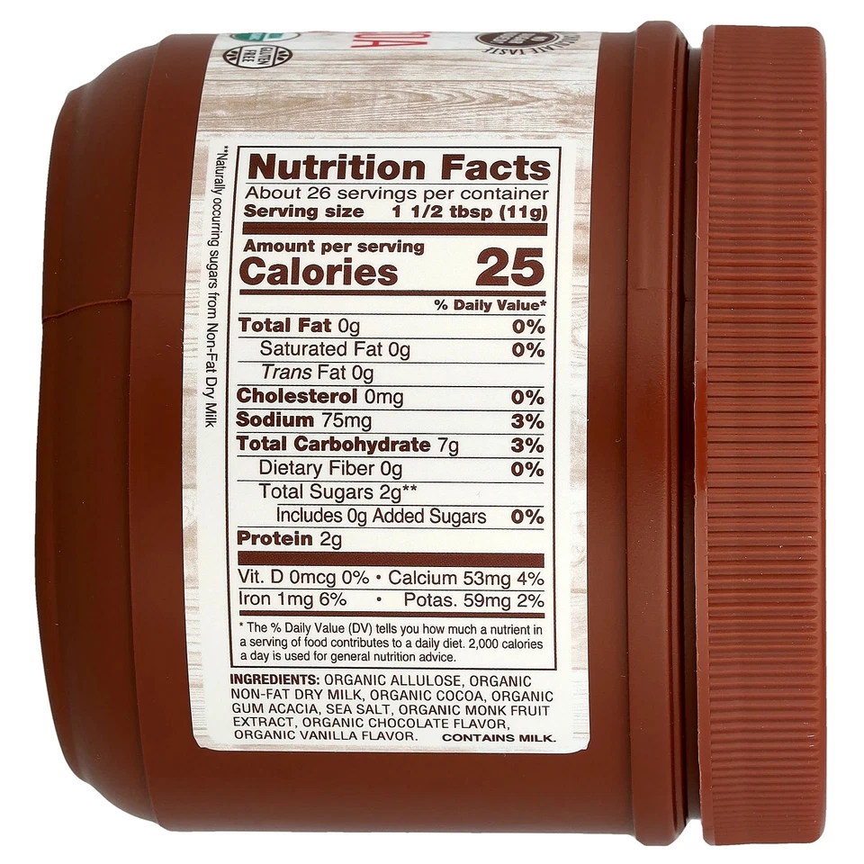 Cacao caliente delgado Now Foods 10 oz 284 g sin gluten Foto 2 de 2