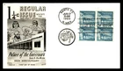 Mayfairstamps US FDC 1960 New Mexico block 350th anniverary of Palace of the Gov