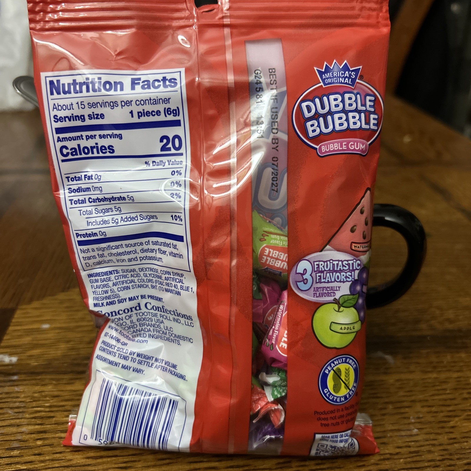 Dubble Bubble ~ 3 Flavor Fruit Mix Double Bubble Gum Chewing ~ two 3 ...