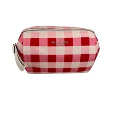 NWT Kate Spade make up pouch Chelsea Gingham Check Print