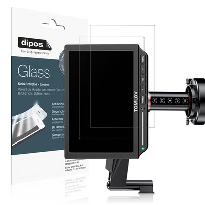 2x Schutzfolie für Tomlov TM4K-4K FLEX matt - Anti-Shock 9H Folie dipos Glass