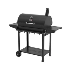 Royal Gourmet Barrel Charcoal Grill with Front Storage Basket Backyard BBQ Party