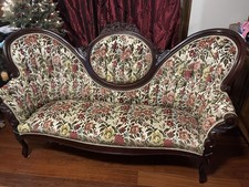 Beautiful Cameo Floral Victorian Sofa 82 Long