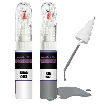 Lackstift für KIA WOLF GREY WAF + Klarlack Pinsel Kratzer Fix Kit