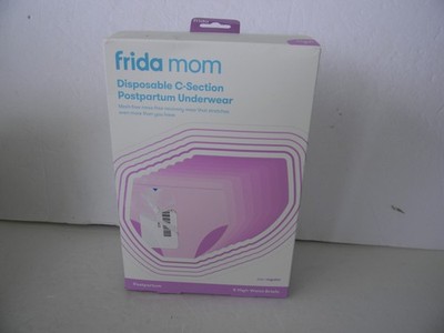 NEW Frida Mom Postpartum Underwear 8ct Gray C-Section Disposable Regular