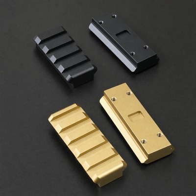 Medium High Riser Mount Rail Adapter for T1 T2 Style Optic Black Tan