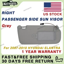 Right Passenge Side Sun Visor w/Light for Hyundai Elantra 2007-2010 852202H1618M