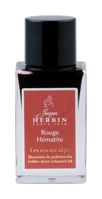 Jacques Herbin 3x 1670 Tinte Rouge hematite 15ml - Rouge hématite 16026JT