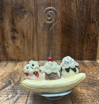 Banana Split Ice Cream Card or Picture holder