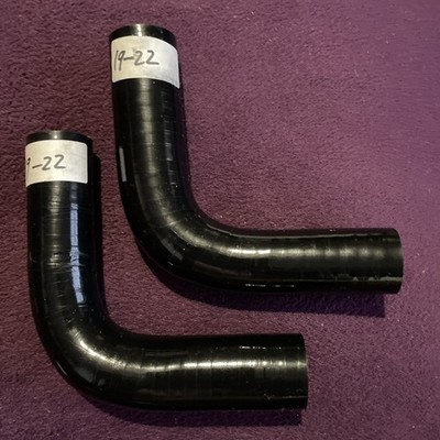 2x Silikonschlauch 90 Grad Winkel 22mm - 19mm für Turbo Heizung Kühlmittel Wasserleitung