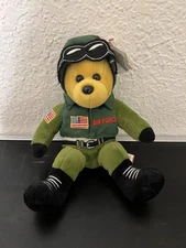 Team Bears Authentic United States Air Force Plush Teddy Bear 8" Rare vintage