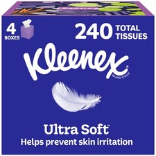 Ultra Soft Facial Tissues, 4 Cube Boxes, 60 Tissues per Box, 3-Ply 240 Total...