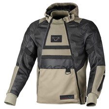 Image of Macna Rebelite Mesh Motorbike Motorcycle Textile Jacket Black Grey Camo / Taupe