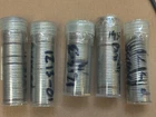 5 X roll / partial roll of Buffalo Nickels mostly 1935 - 1937 all coins pictured