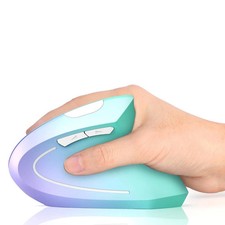 Ergonomic Mouse Vertical Wireless Mouse, Rechargeable 2.4G Optical Carpal Tunnel