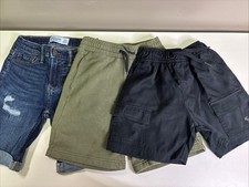 Lot Of 3 Boys Shorts Abercrombie Size 7/8 - Jean Khaki Shorts