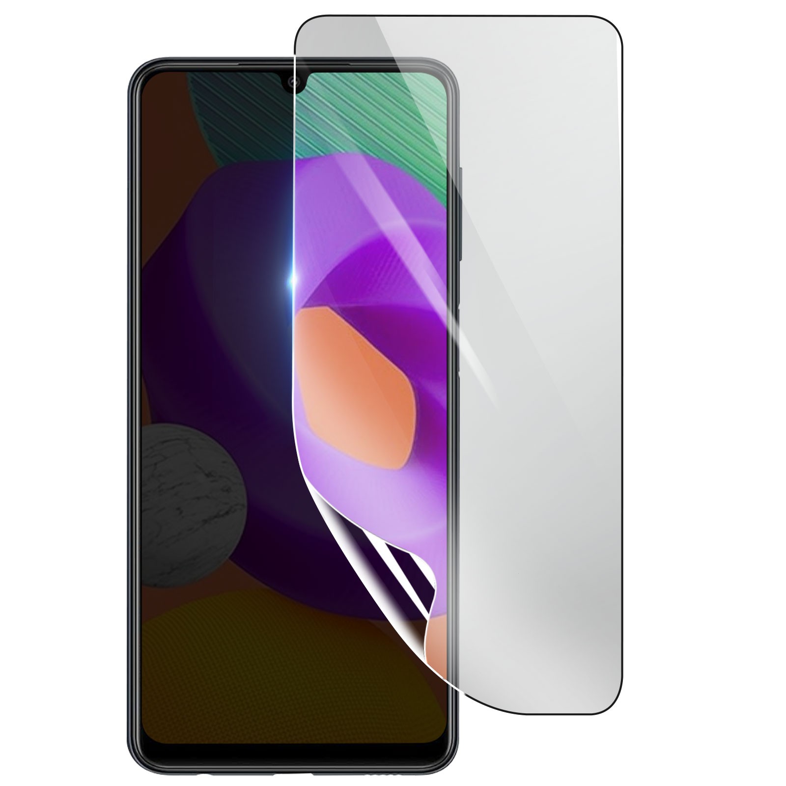 Film écran hydrogel Galaxy M22 protège votre téléphone au bureau ou en sport