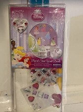 New Disney Princess Peel  Stick 37 Decals with Gems Girls Removable Decor