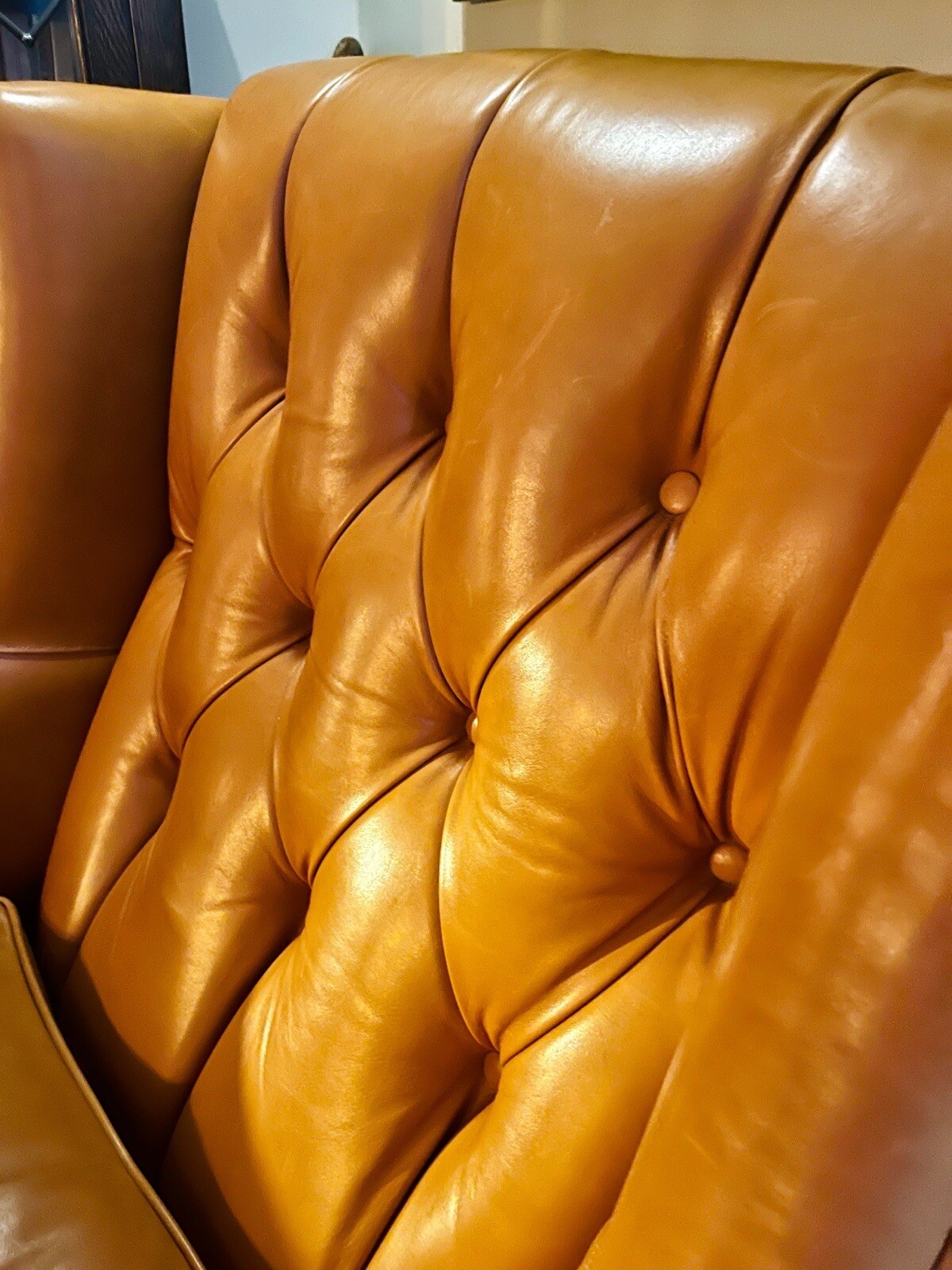 DURESTA Sunday Gents Chair in Golden Tan Leather eBay