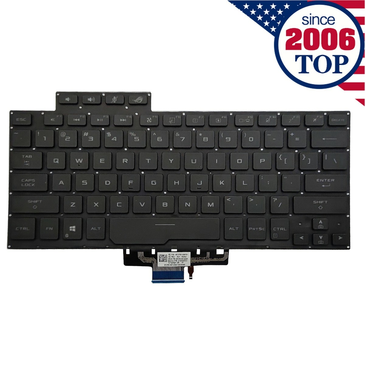 Genuine US Keyboard Backlit For ASUS ROG Zephyrus G14 GA401 GA401U