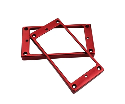 Guyker Curved Bottom Metal Humbucker Pickup Mounting Ring Set - Bridge and Ne...