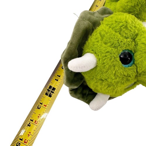Green Plush Triceratops Dinosaur Stuffed Animal Toy 12" For Kids & Collectors b - Picture 9 of 13