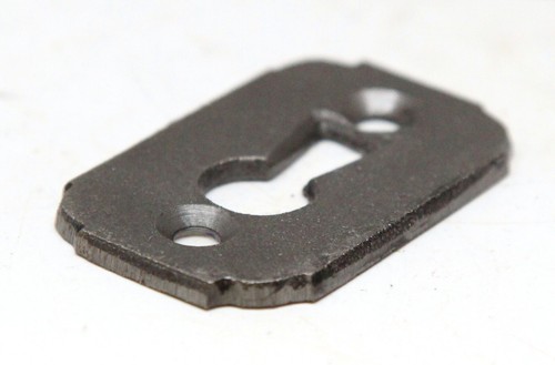 Repro Black Cast Iron Rounded Door Keyhole Cover - Picture 3 of 3