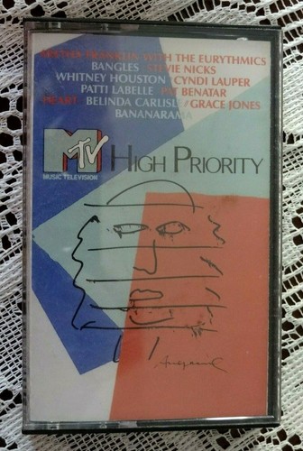 MTV HIGH PRIORITY CASSETTE, STEVIE NICKS, ANDY WARHOL COVER - VARIOUS ARTISTS - Picture 1 of 2