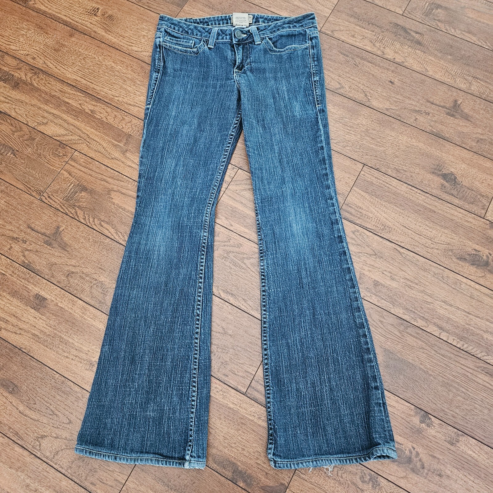 William Rast Denim William Rast Jeans Madison Vintage Flare Dark Stonewashed Distressed ...