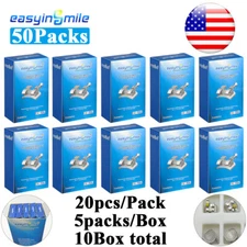 50packs Dental MIM Metal Bracket Orthodontic MINI Braces ROTH/MBT 022 Hook 3/345