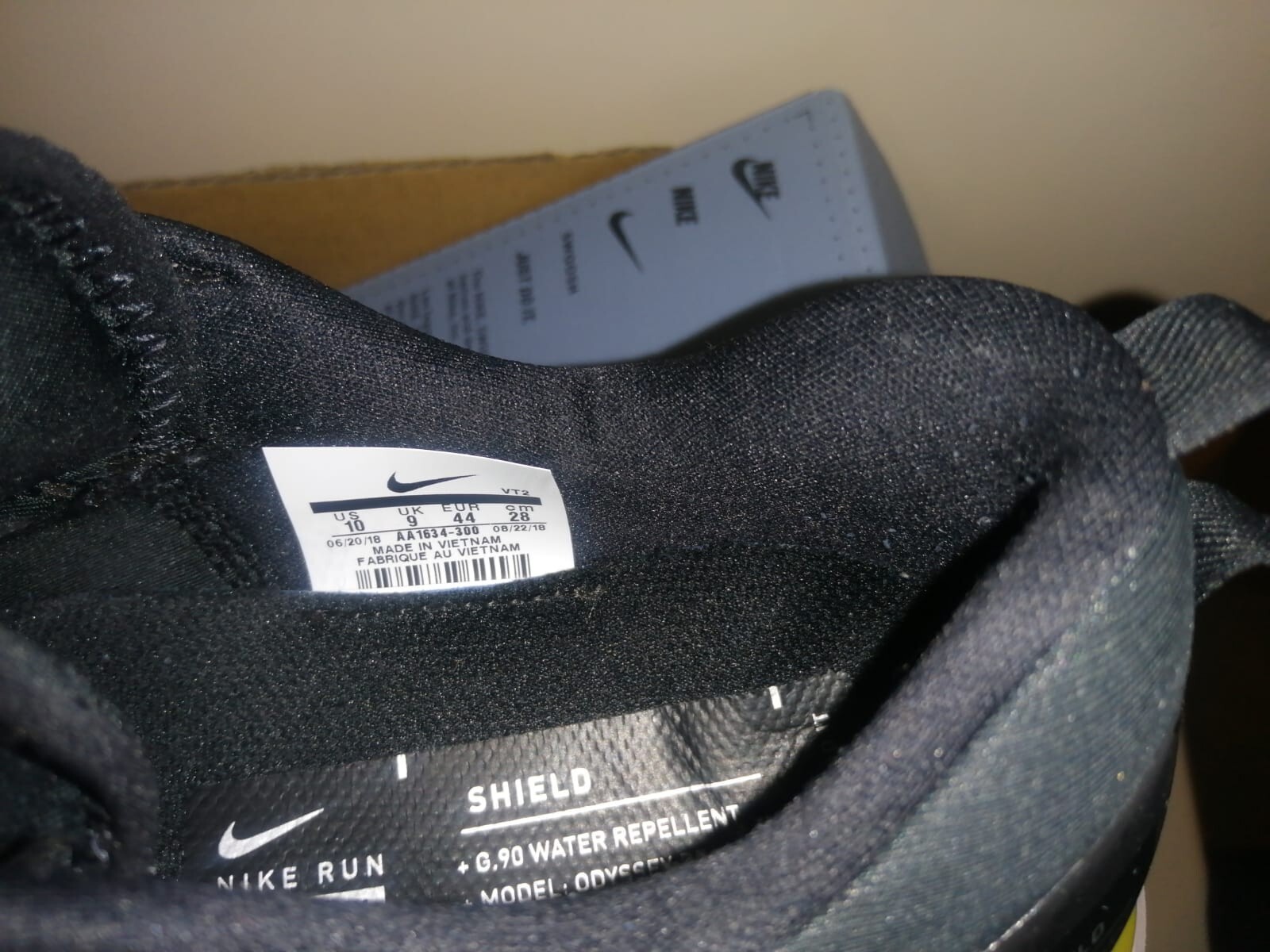 nike odyssey react shield olive