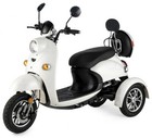 Seniorenmobil Dreirad Retro Roller Elektromobil 650W VELECO ZT63 Weiß