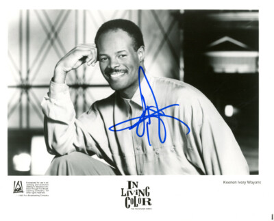 KEENAN IVORY WAYANS SIGNED 8x10 PHOTO IN LIVING COLOR CREATOR RARE BECKETT BAS