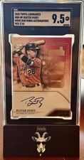 2020 Topps Luminaries Buster Posey Home Run Kings Auto Red #3/10 SGC 9.5 Giants