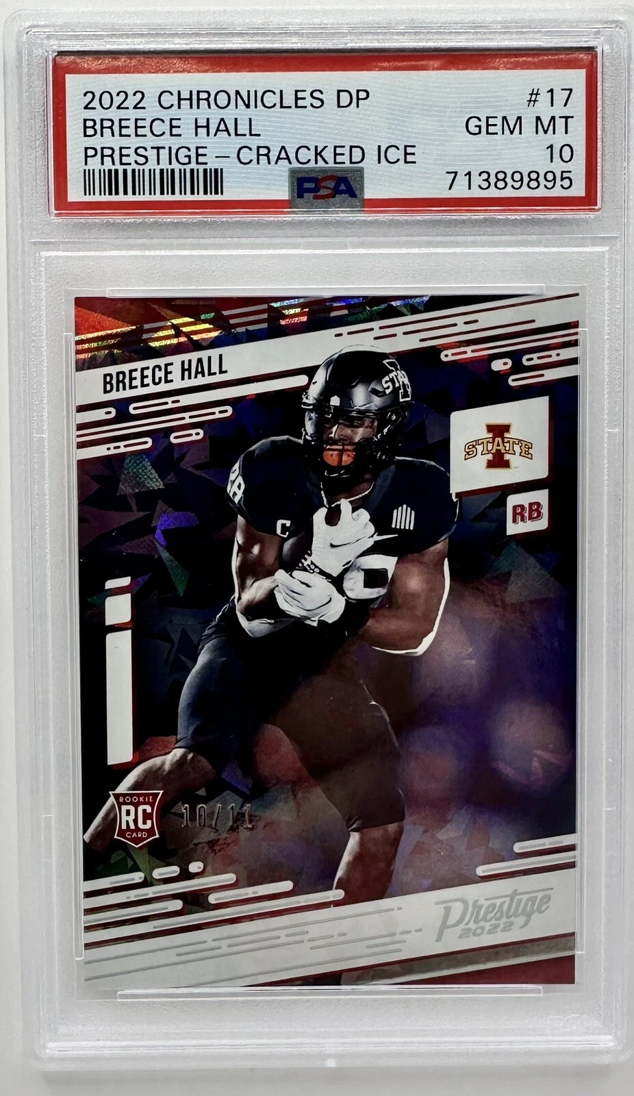 Breece Hall Panini Chronicles Draft Picks Prestige #17 Cracked Ice