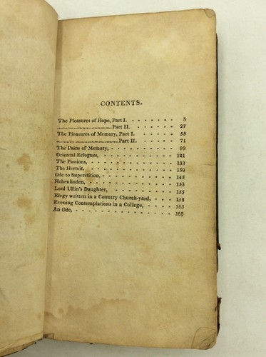 THE BOUQUET - 1815 - Poetry collection - Pleasures of Hope, Collin's Eclogues - Picture 4 of 7